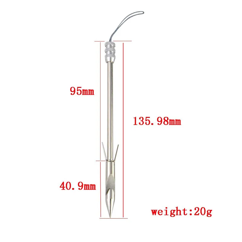 6/12pcs Archery Fishing Arrow Tips Fishing Broadheads Fishing Darts With Waist Bag